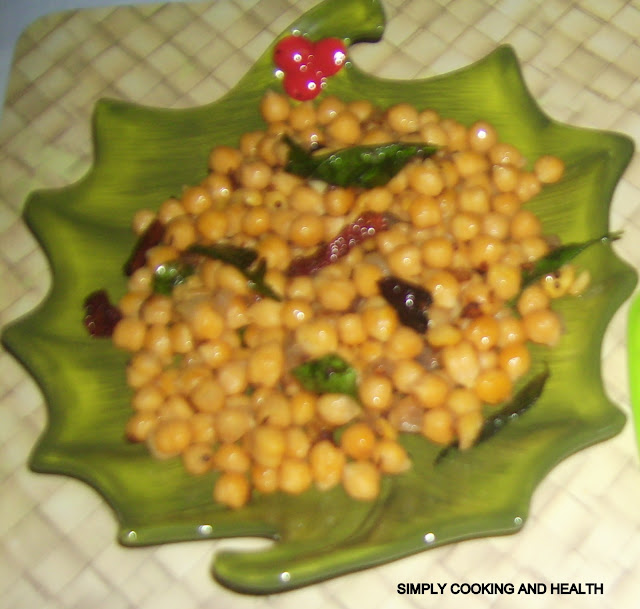  Chickpea stir fried with coconut chips