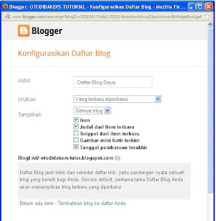 Cara Menambah Widget Di Blog