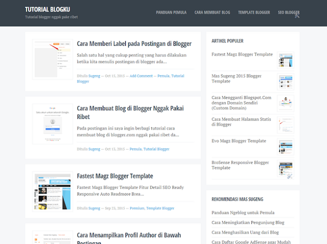 Blogku Blogger Template