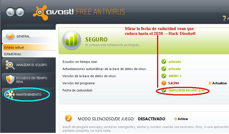 Avast 2011 Gratis + licencia hasta 2038 Nitido!!!!!!!!!!!