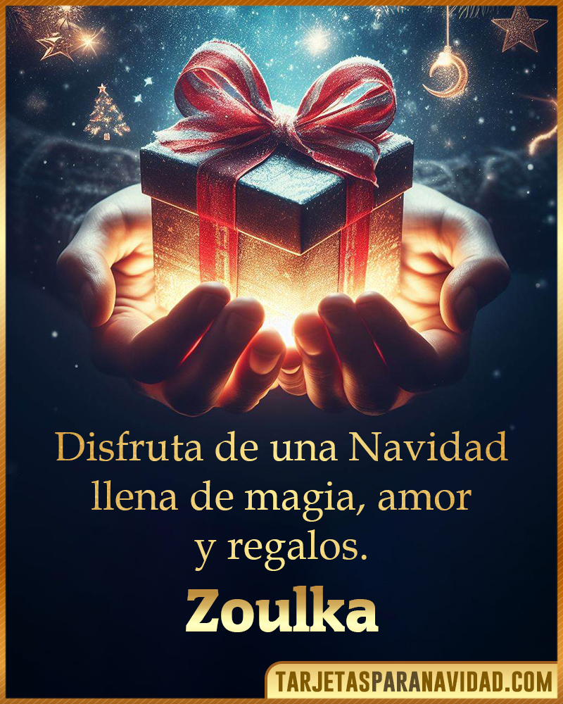 Tarjetas de Feliz Navidad Zoulka