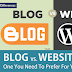 The Difference Between A Blog And A Website