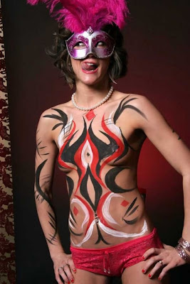 Sexy Girl Full body Painting Tattoo