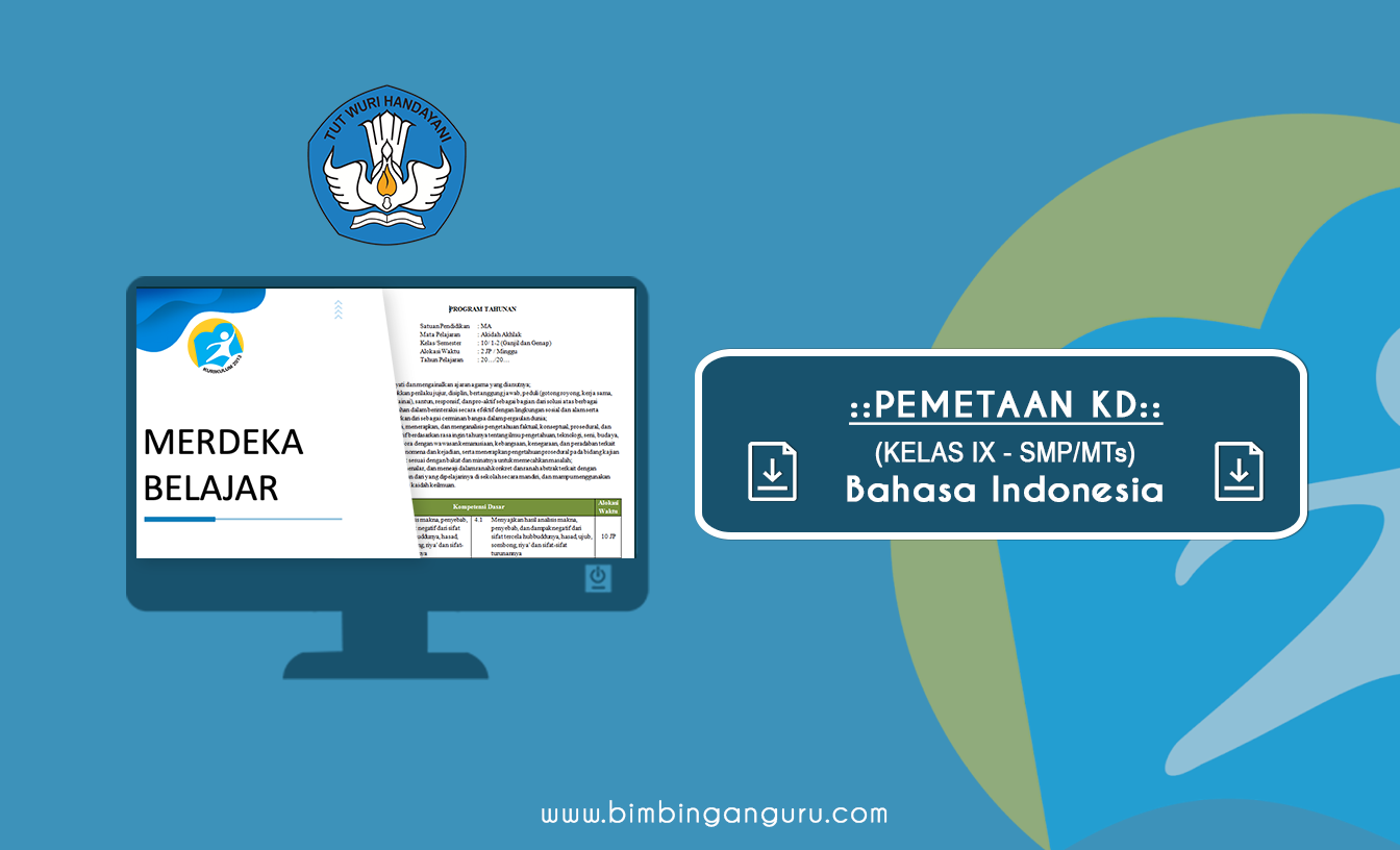 Pemetaan KD Bahasa Indonesia Kelas IX K13 Tahun 2022/2023 (REVISI)