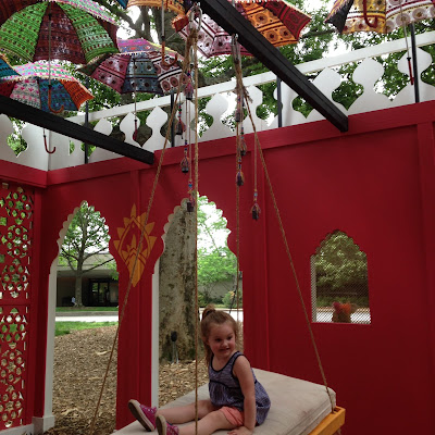 Cheekwood Botanical Gardens - Monsoon Pavilion swing up close