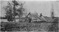 Ojibway encampment along the Red River of the North