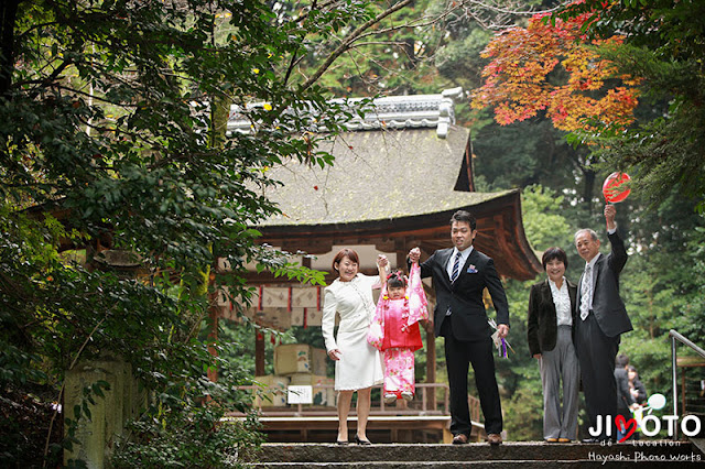 城陽市の水度神社で七五三出張撮影