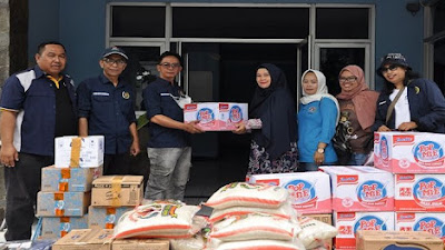 Bantu Masyarakat Terdampak Gempa Cianjur PWI Peduli-IKWI Kota Bandung Salurkan Donasi 