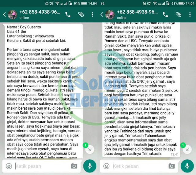 Ginjal Bengkak, Ginjal Bocor, Batu Ginjal Dan Gagal Ginjal Bisa Disembuhkan