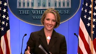 Dana M. Perino, Vidcap from White House Briefing