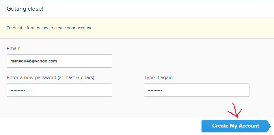 how to create hello bar account