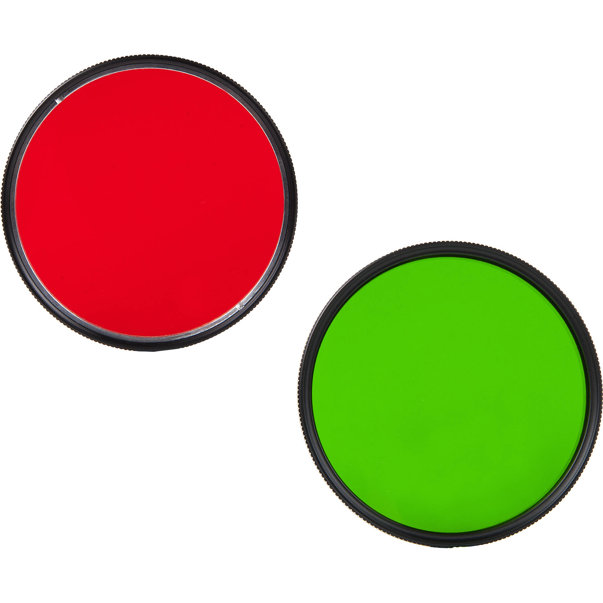 Red and Green filters: