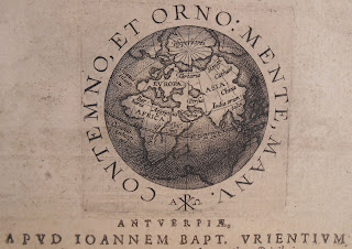 Title page showing globe