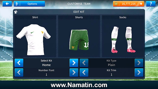 Seragam Dream League Soccer Timnas Indonesia