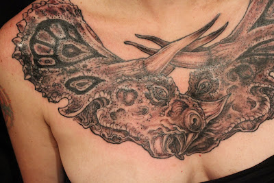 Triceratops Head Tattoo