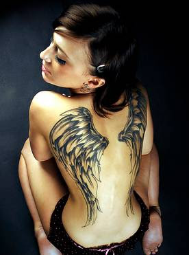 wings back tattoos
