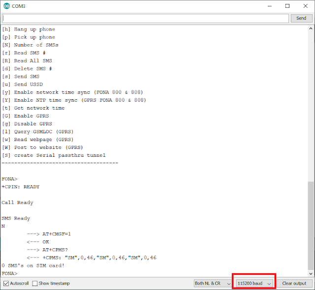 SMS control Arduino SIM800l