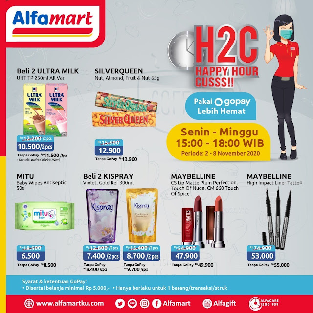#Alfamart - #Promo Katalog Happy Hour Cuss (H2C) Periode 02 - 08 November 2020