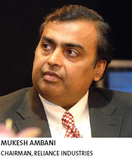 MUKESH AMBANI CHAIRMAN, RELIANCE INDUSTRIES