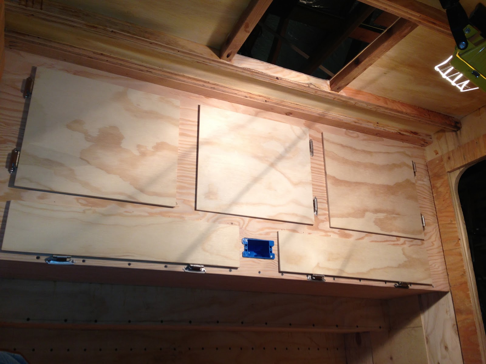 Pimpin' Pimpin' - Teardrop Trailer Build Blog: Cabinet Doors and More - To hang the lower rear cabinet doors, some finish work was required on the  cabinet edge. Thinking ahead too, we decided to dry fit the Aquatainer in  the ...