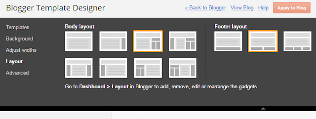 Blogger Template Customize Layout