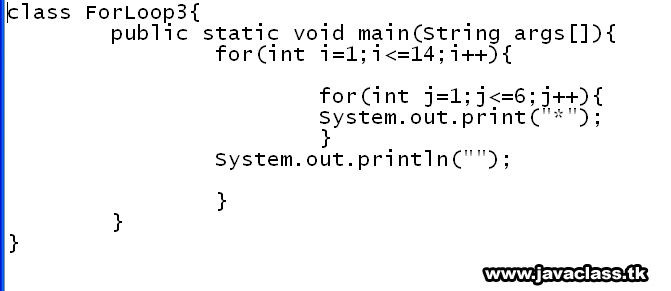 picture for scroll box: program using for loop