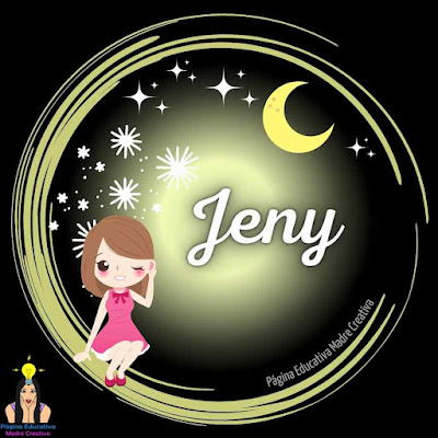 Solapín Nombre Jeny para imprimir descargar gratis