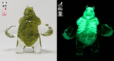 “Toxic Bag of Bones” Panda King 3 Glow in the Dark Resin Figure by Woes Martin x Scott Wilkowski x Silent Stage Gallery