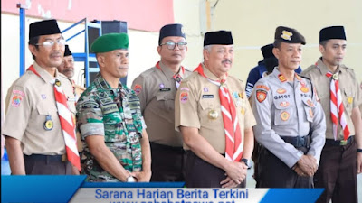 Bupati Pinrang Buka Lomba Tingkat III Regu Pramuka Penggalang Kwarcab Pinrang