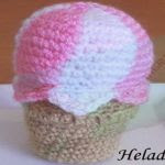 patron gratis helado amigurumi