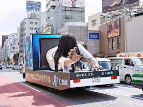 camión publicitario en Japón