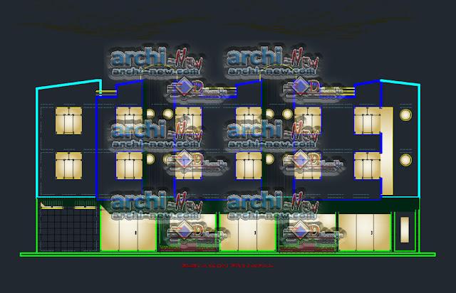 Residential Hostel 2 stars freecad Dwg  