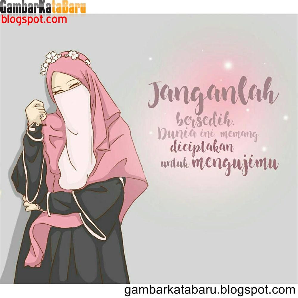 Gambar Kartun Muslimah Beserta Kata Kata Top Gambar