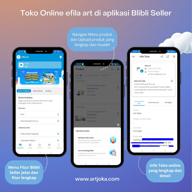 Kelebihan fitur aplikasi Blibli Seller