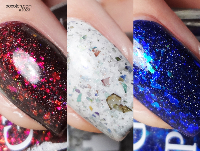 xoxoJen's swatch of Glam Polish Songbird Trio (Limited Edition)