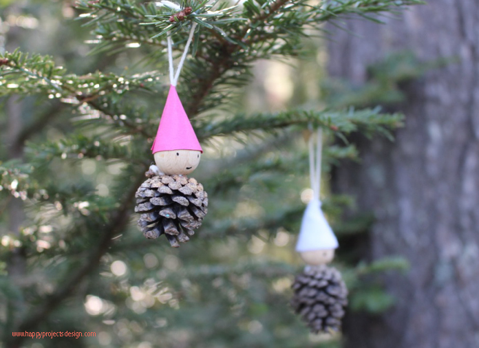 manualidades con piñas: decoraciones navideñas diy