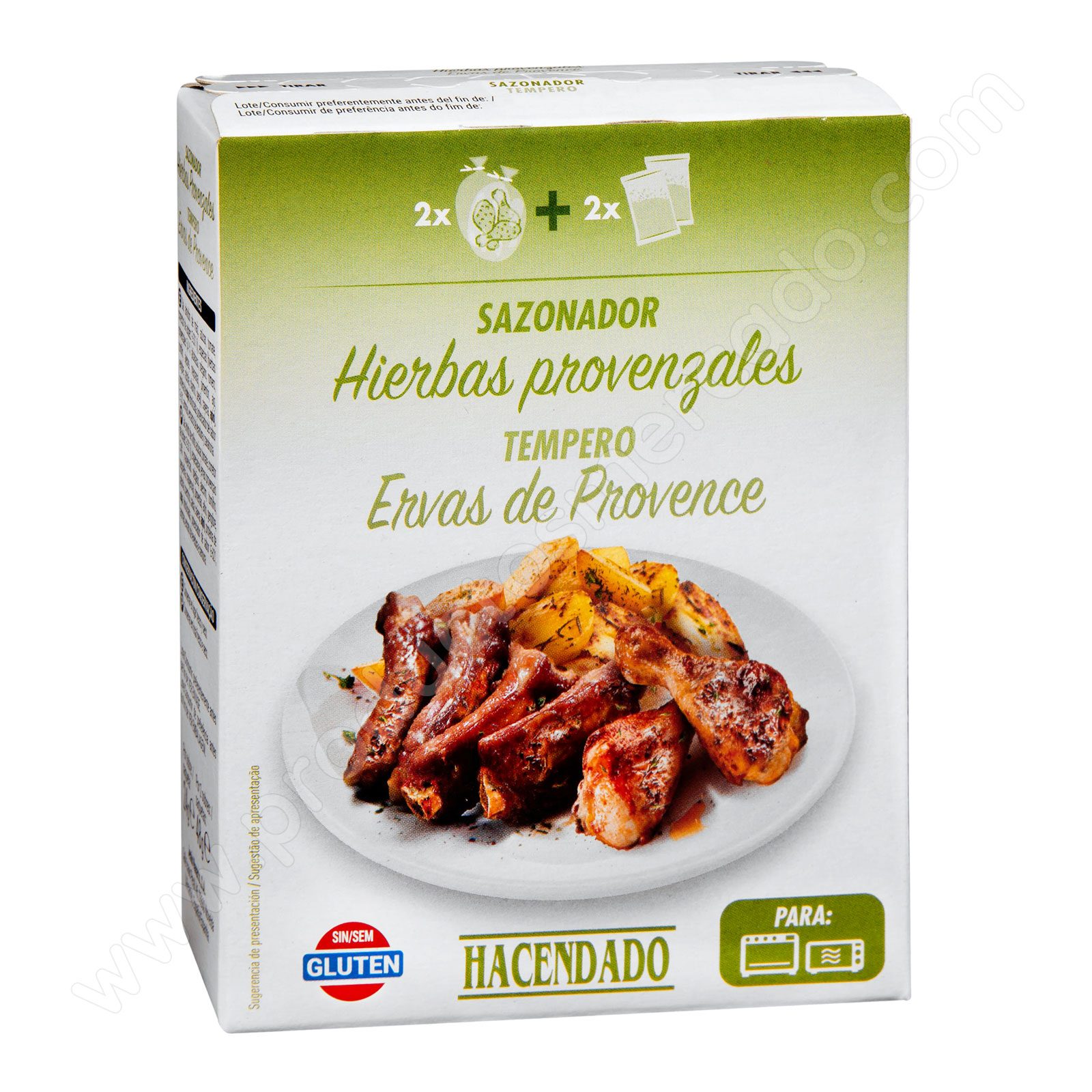 Sazonador con bolsa para carne sabor hierbas provenzales Hacendado