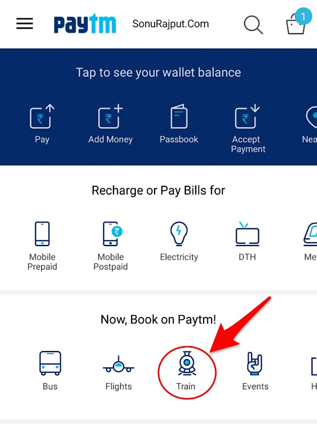 How to book train tickets using paytm