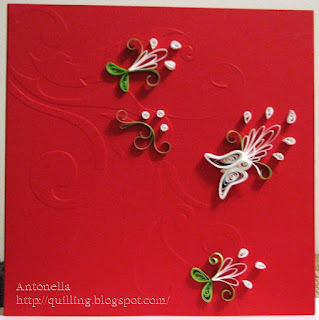 filigree quilling quilled christmas card