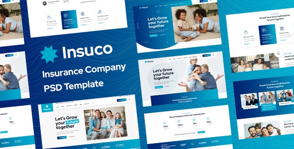 Best Insurance Company PSD Template