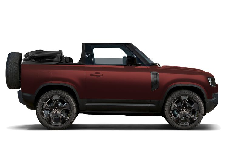 This Custom Land Rover Defender Has Convertible Roof Top