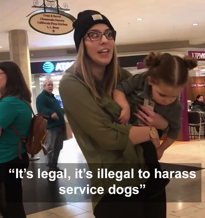 Mother Could Not Take 'No' For An Answer When She Asked Whether Her Daughter Could Pet Service Dogs