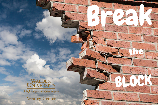 Break the Block: Smash through the wall of writer's block