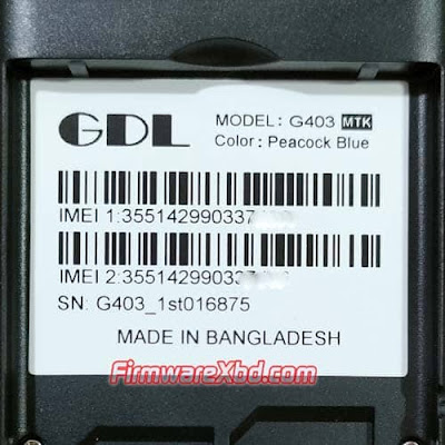 GDL G403 Flash File MT6261