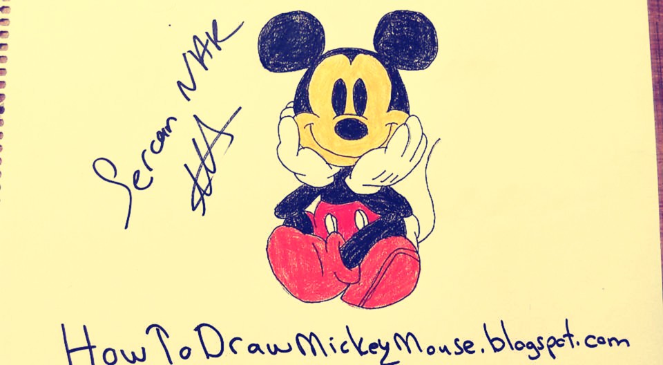 Step By Step Mickey Mouse Drawing Tutorial | Easy Mickey Mouse Drawings