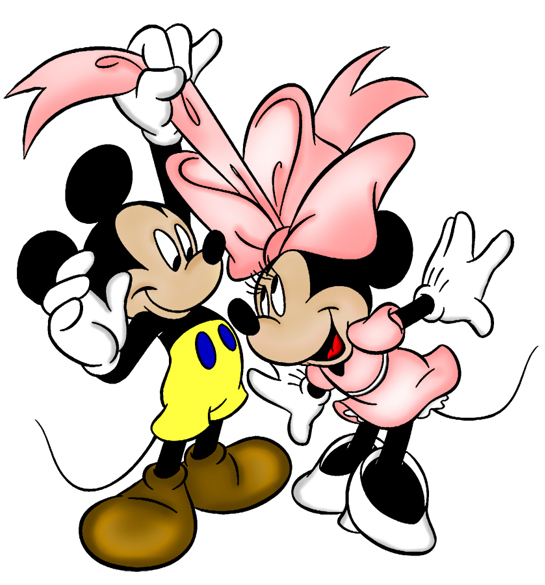 disney mickey mouse and minnie mouse