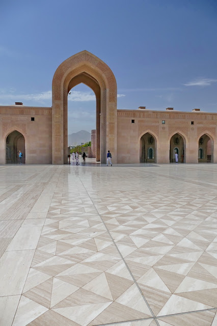 Sicht, Sichtachse, Tor, Marmorboden, Sultan, Qabus, Moschee, Muscat, Oman