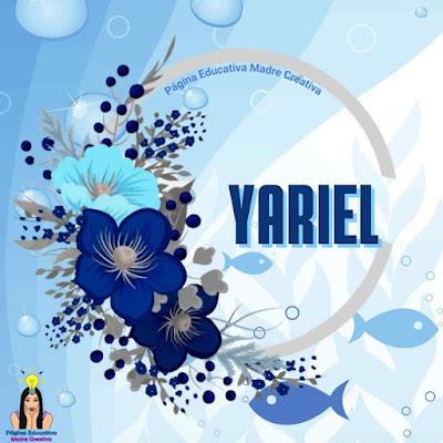 Pin Nombre Yariel para imprimir gratis GAFETE