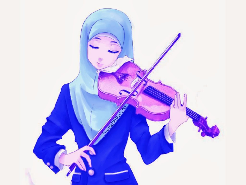 Wallpaper Kartun  Muslimah Cantik 