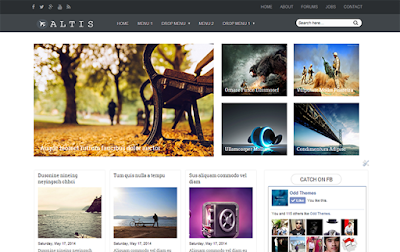 Altis Magazine Blogger Template